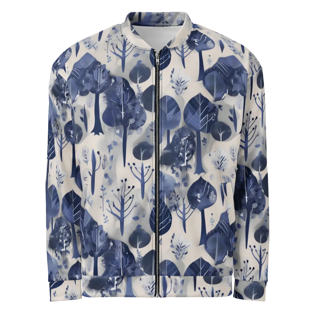 Indigo Canopy on Bomber Jacket — Front