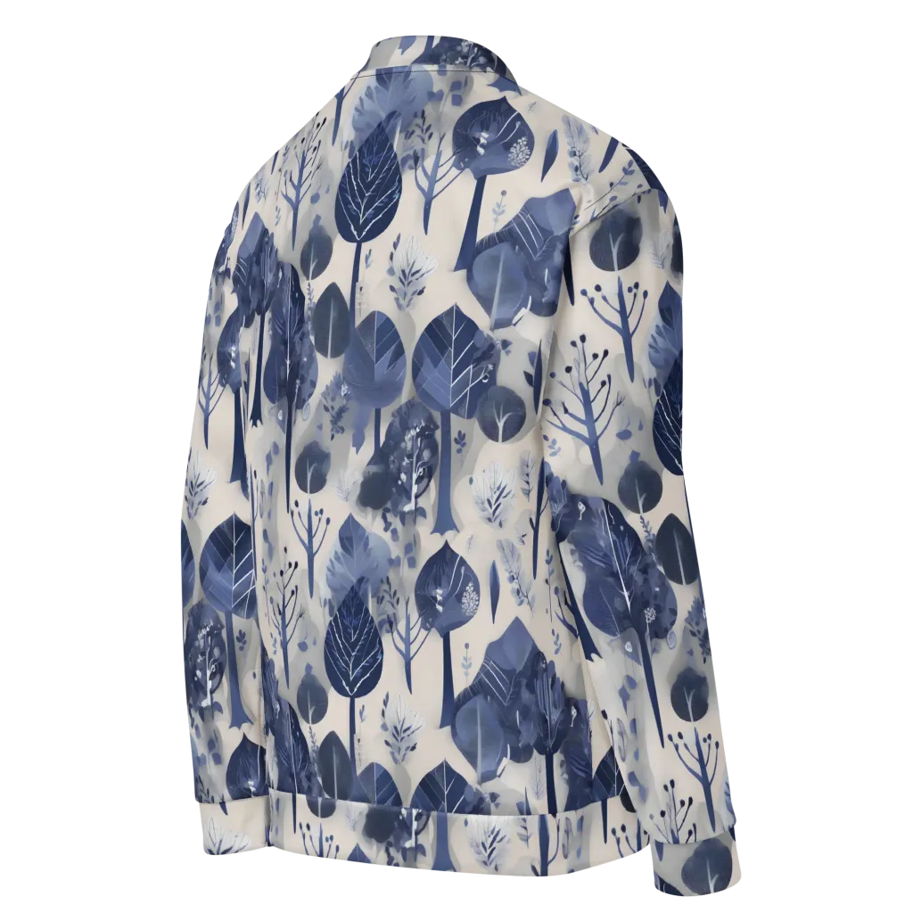 Indigo Canopy on Bomber Jacket — Right Back