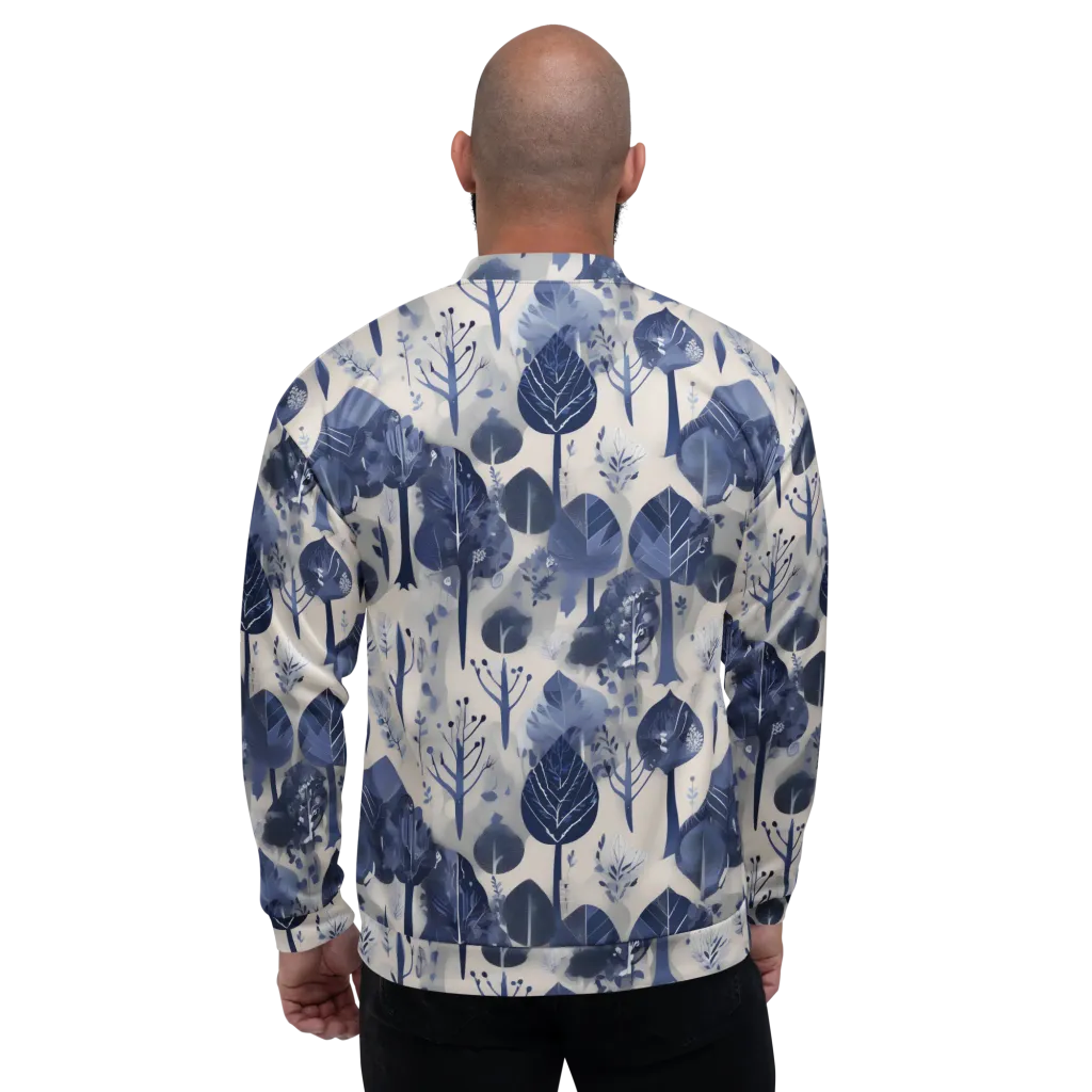 Indigo Canopy on Bomber Jacket — Back