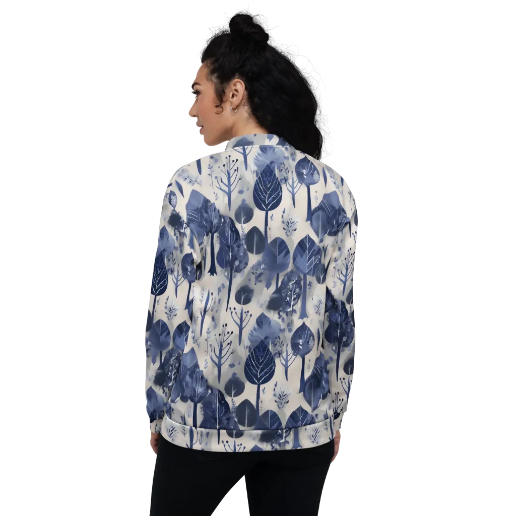 Indigo Canopy on Bomber Jacket — Back
