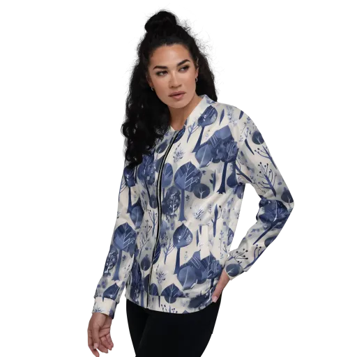 Indigo Canopy on a Bomber Jacket