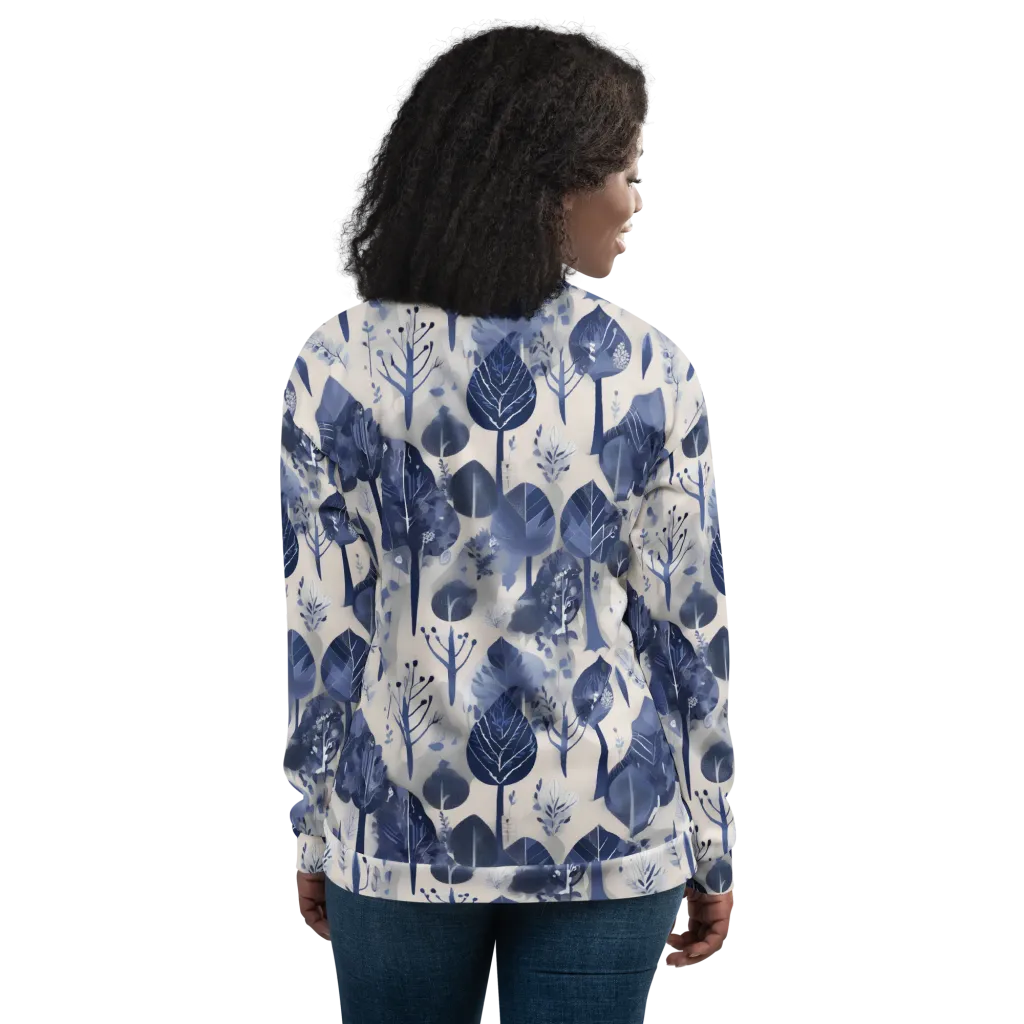Indigo Canopy on Bomber Jacket — Back