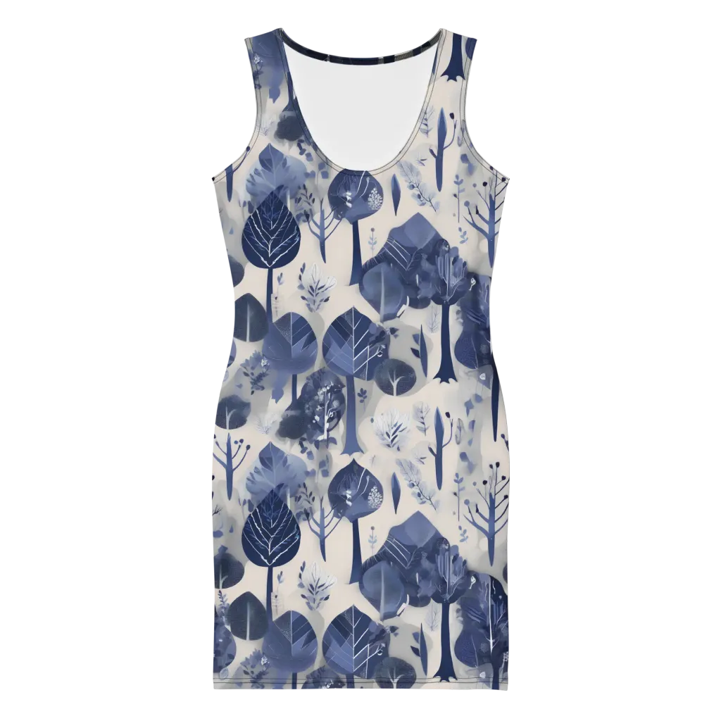 Indigo Canopy on Bodycon Dress — Front