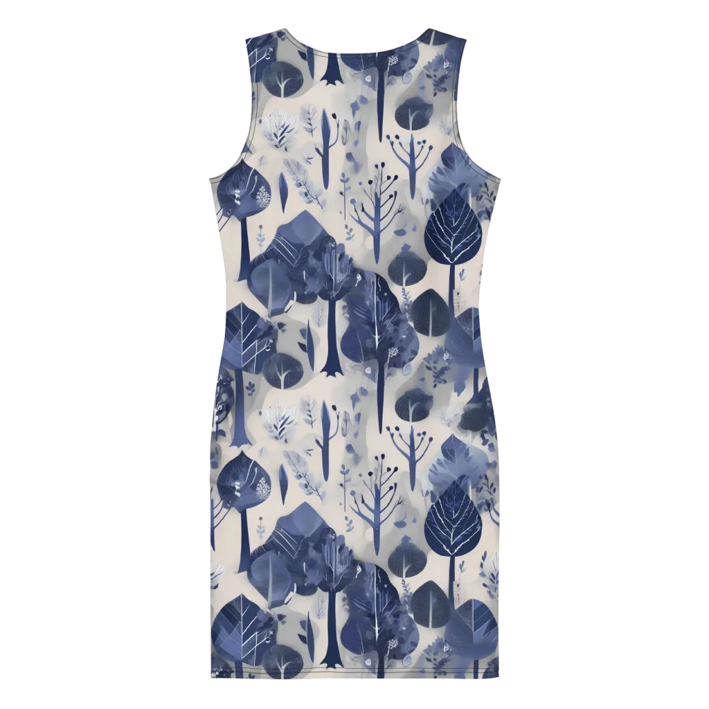 Indigo Canopy on Bodycon Dress — Back