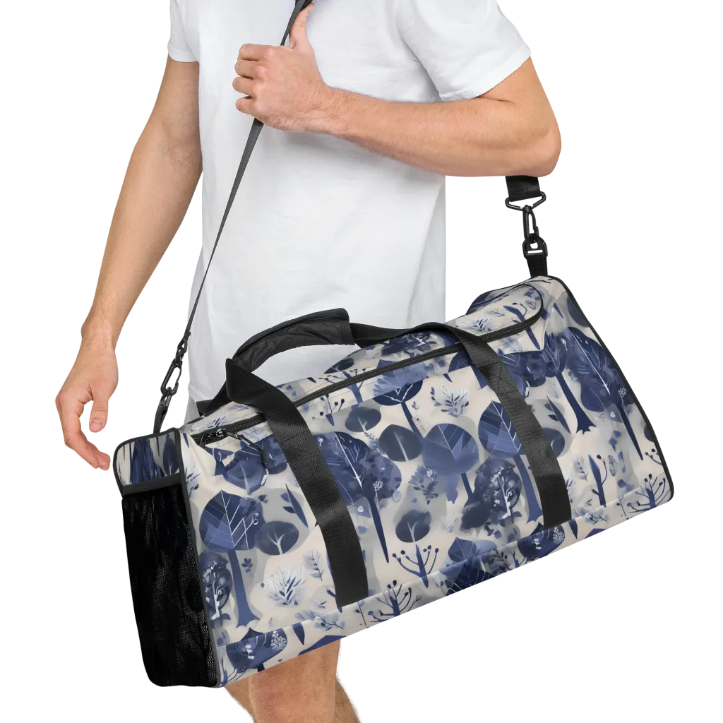 Indigo Canopy on Duffle Bag — Right Front