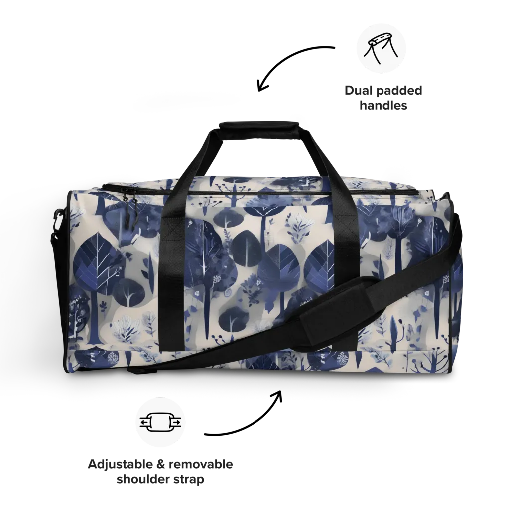 Indigo Canopy on Duffle Bag — Front