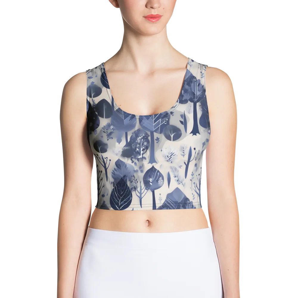 Indigo Canopy on Crop Top — Front