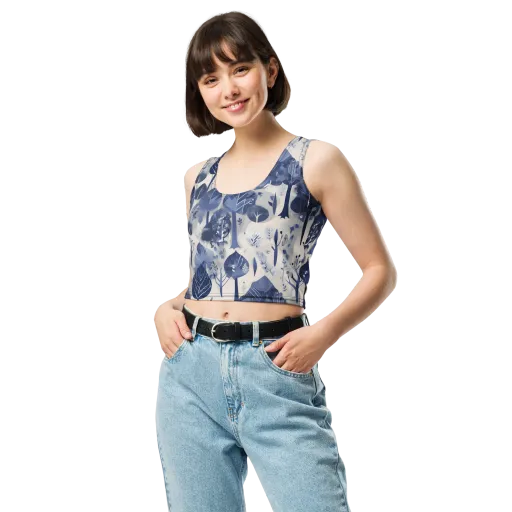 Indigo Canopy on a Crop Top