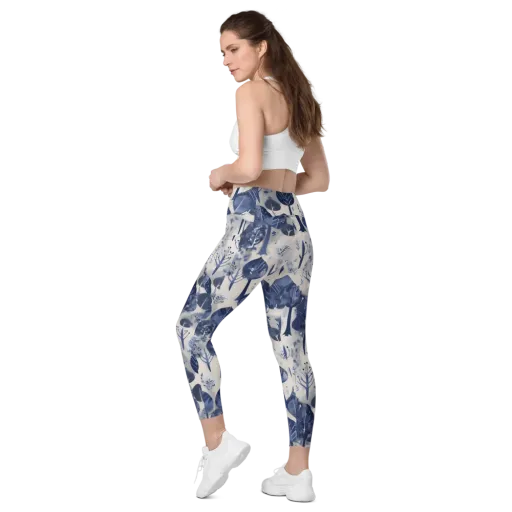 Indigo Canopy on a Leggings with Pockets