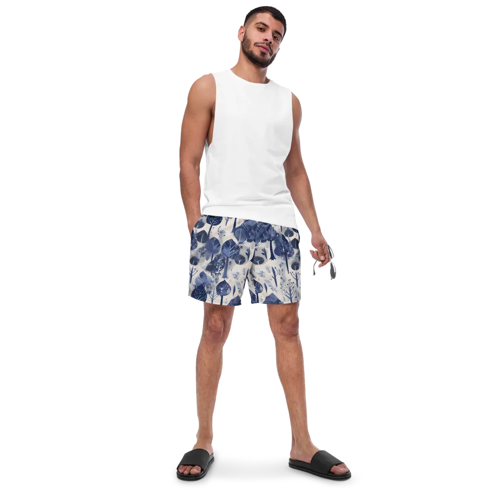 Indigo Canopy on Swim Trunks — Front