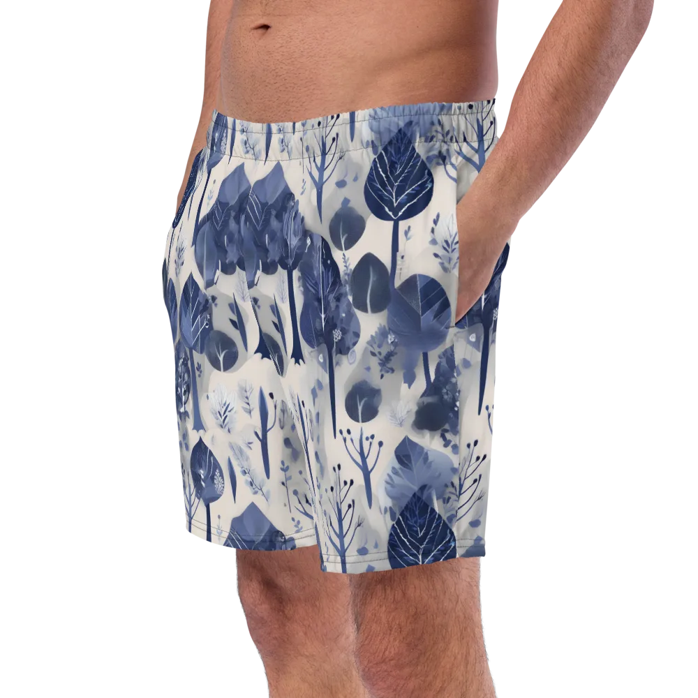 Indigo Canopy on Swim Trunks — Left Front