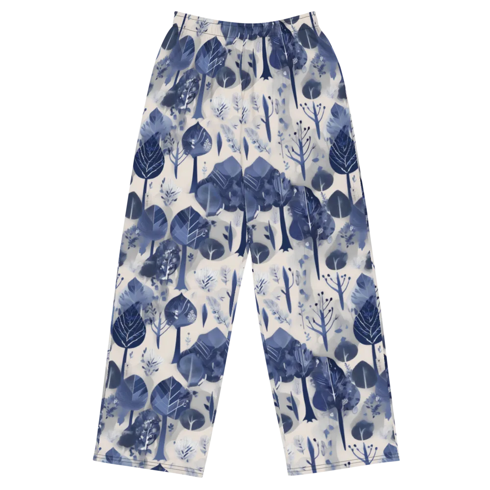 Indigo Canopy on Wide-Leg Pants — Front