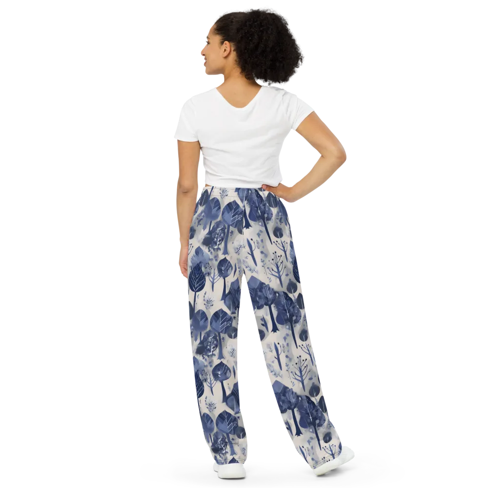 Indigo Canopy on Wide-Leg Pants — Back