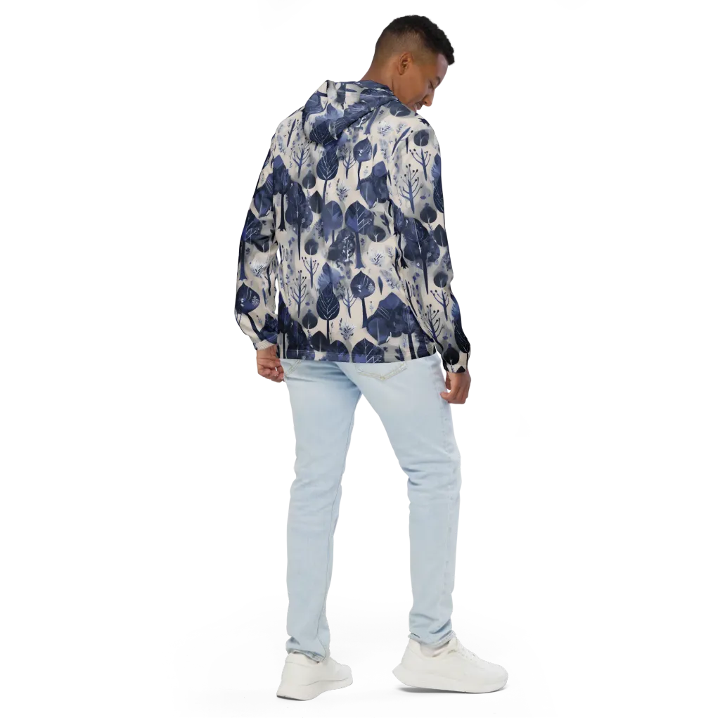 Indigo Canopy on Men's Windbreaker — Back