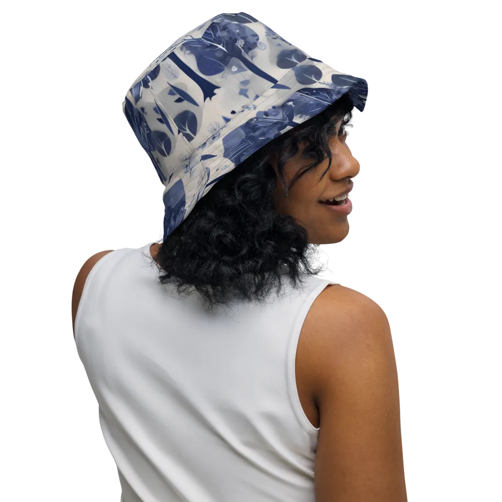 Indigo Canopy on Reversible Bucket Hat — Right Outside