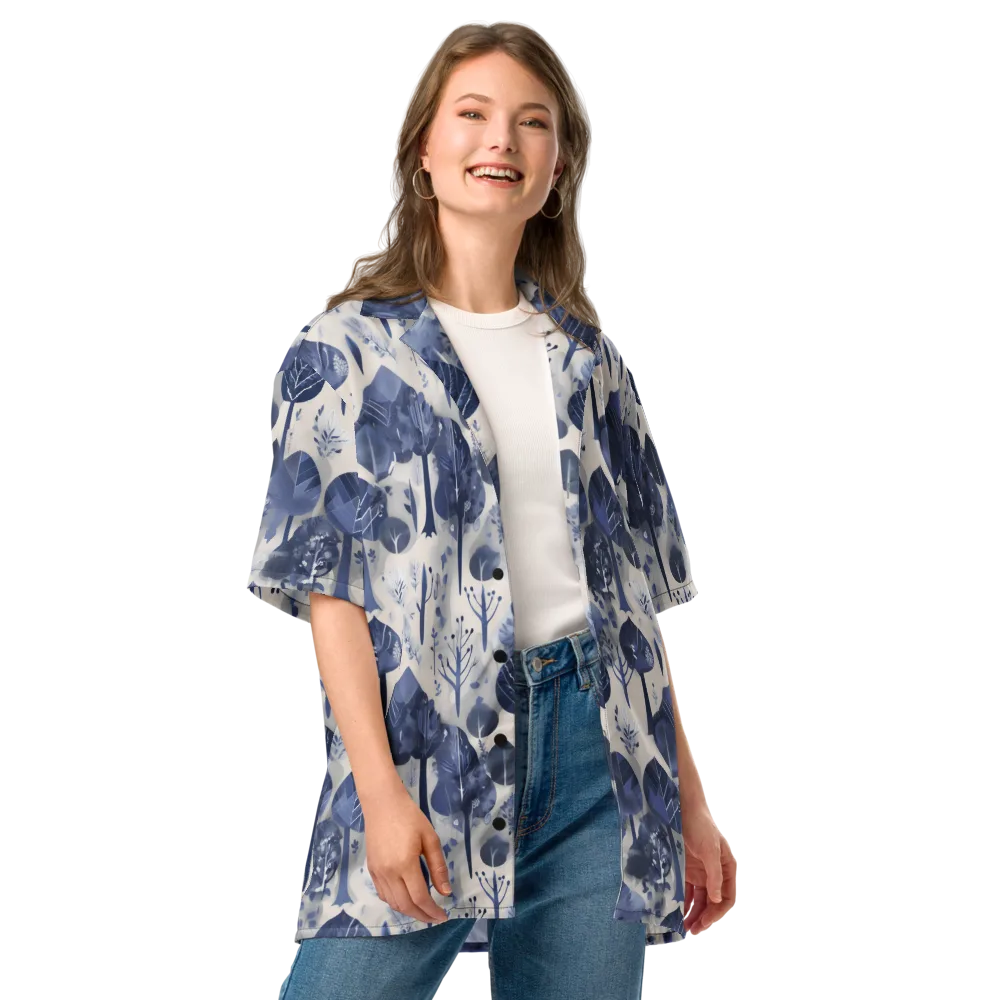 Indigo Canopy on Button Shirt — Front