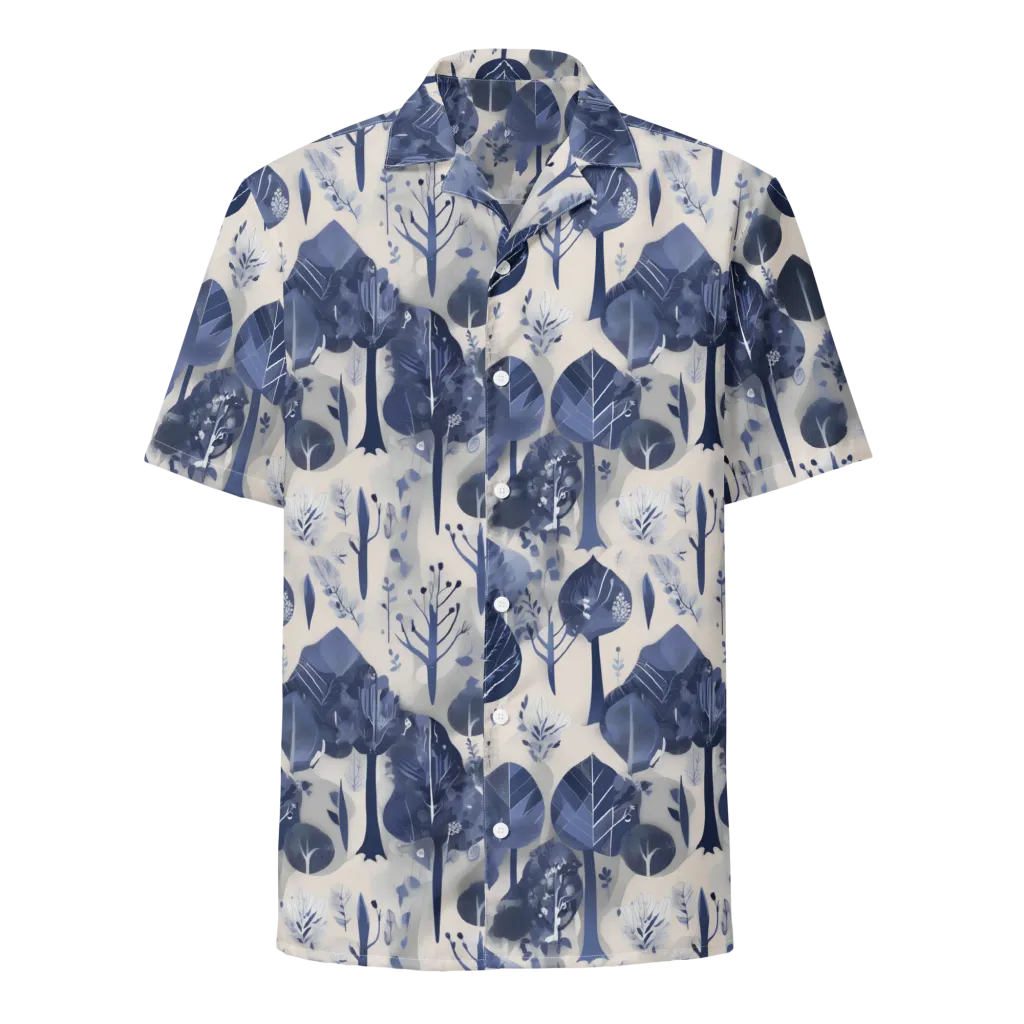 Indigo Canopy on Button Shirt — Front