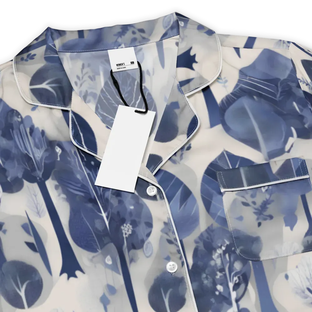 Indigo Canopy on Women's Short Sleeve Pajama Top — Product details