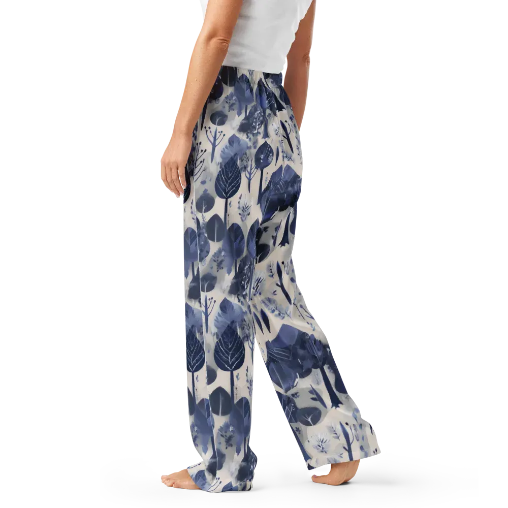 Indigo Canopy on Women's Pajama Pants — Left