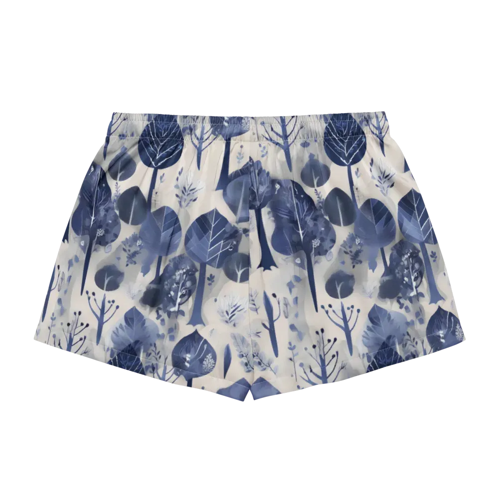 Indigo Canopy on Women's Pajama Shorts — Back