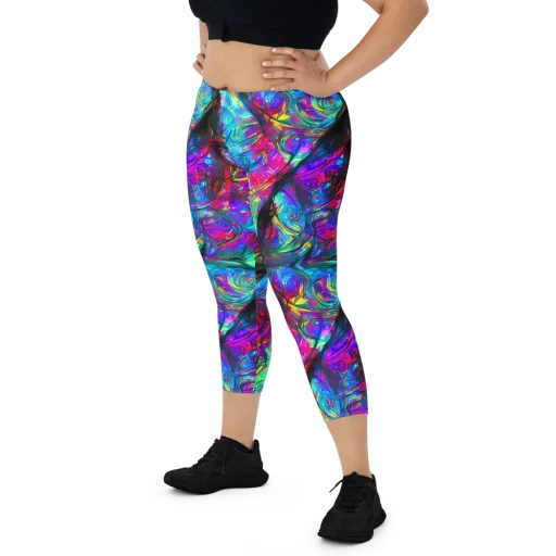 Infinite Vortex on a Capri Leggings