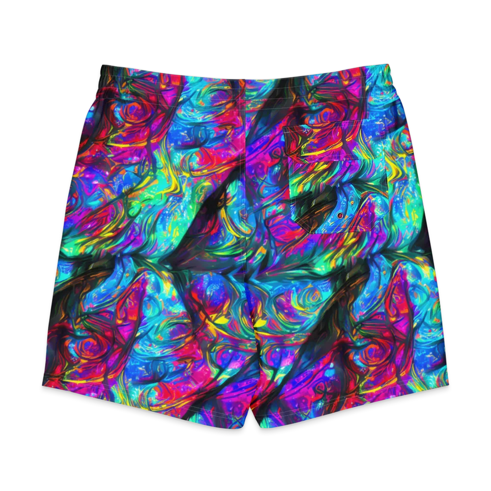 Infinite Vortex on Men's Board Shorts — Back