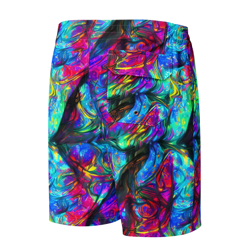 Infinite Vortex on Men's Board Shorts — Back
