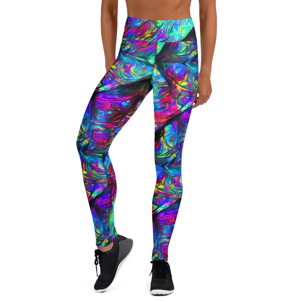 Infinite Vortex on Yoga Leggings — Front