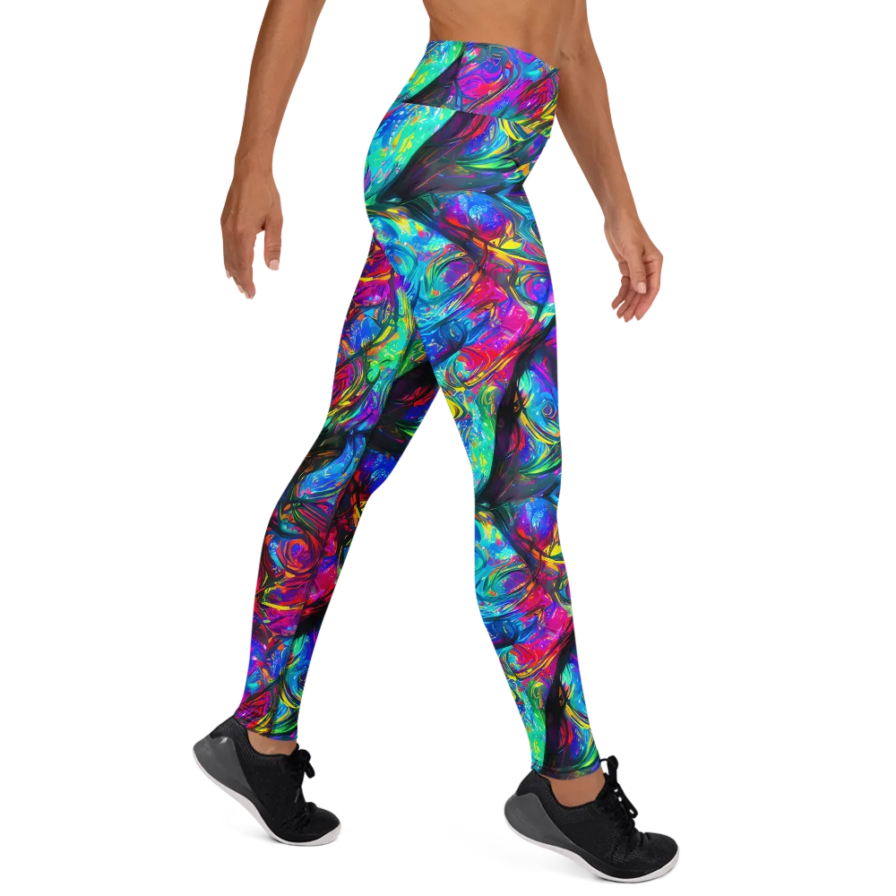 Infinite Vortex on Yoga Leggings — Right