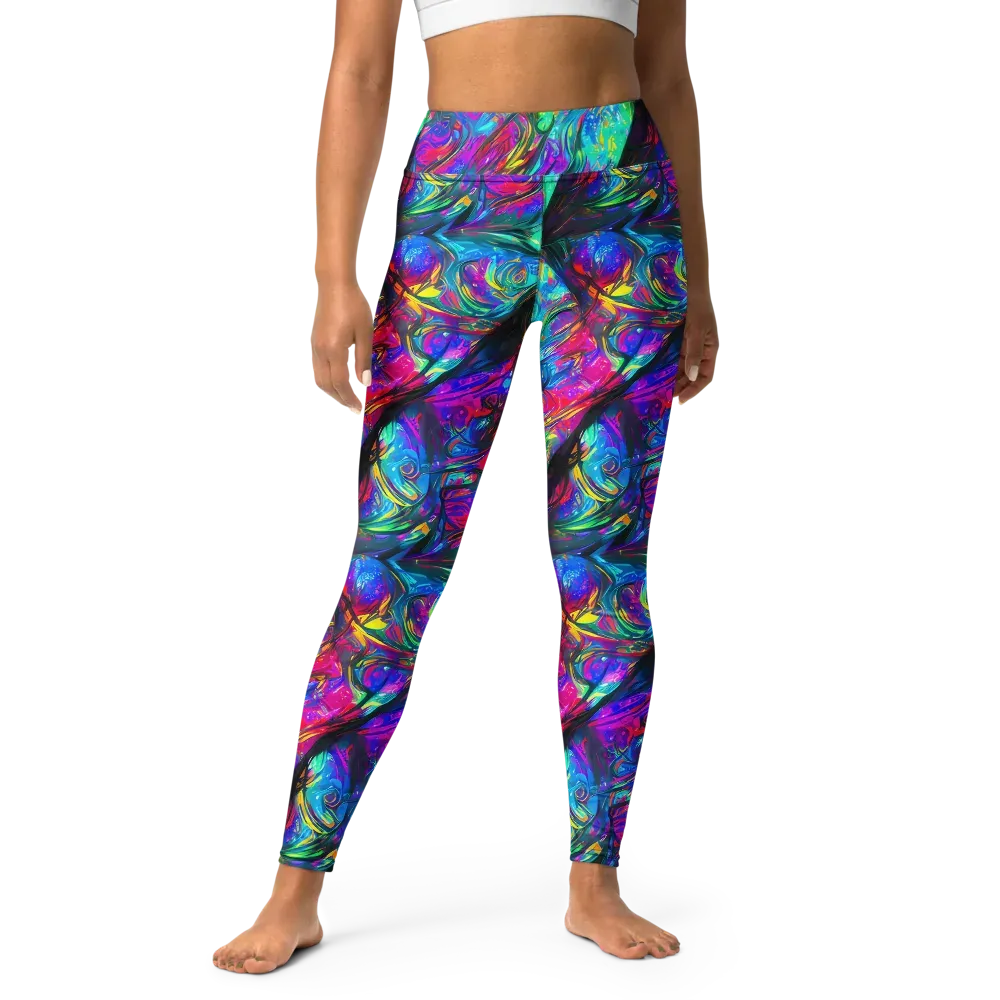 Infinite Vortex on Yoga Leggings — Front