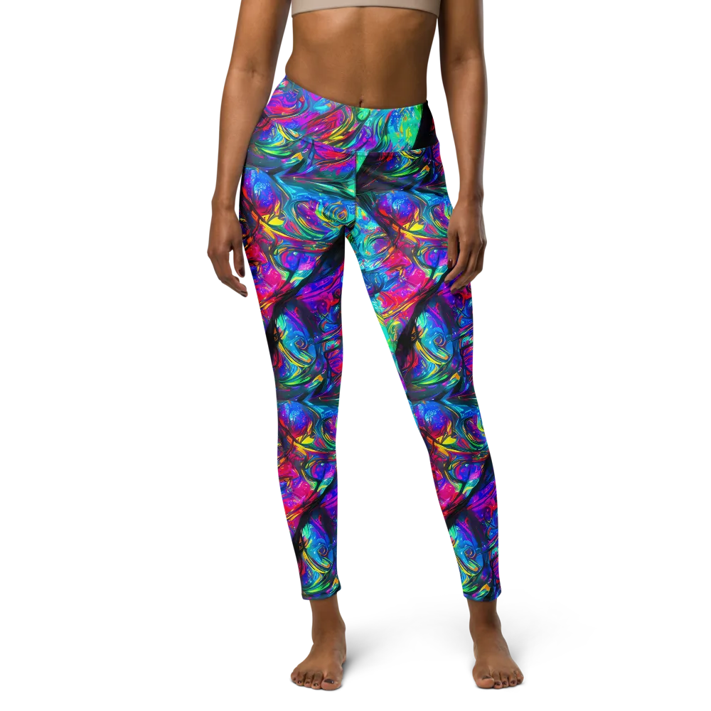 Infinite Vortex on Yoga Leggings — Front