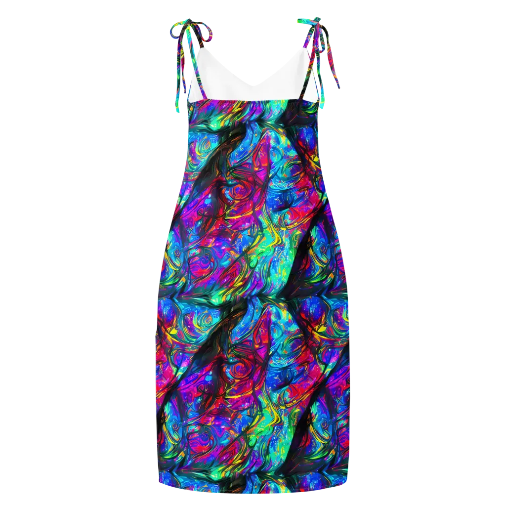 Infinite Vortex on Slip Dress — Back