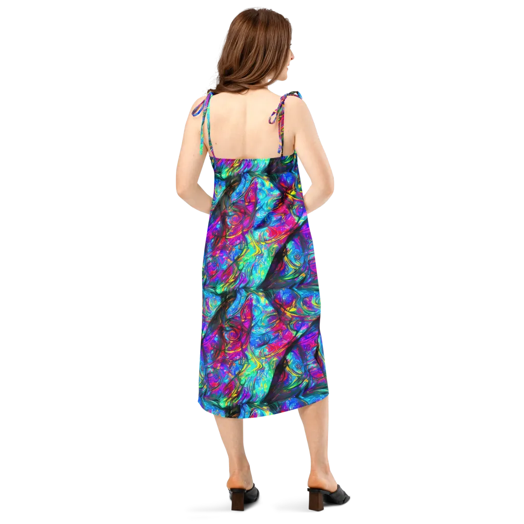 Infinite Vortex on Slip Dress — Back