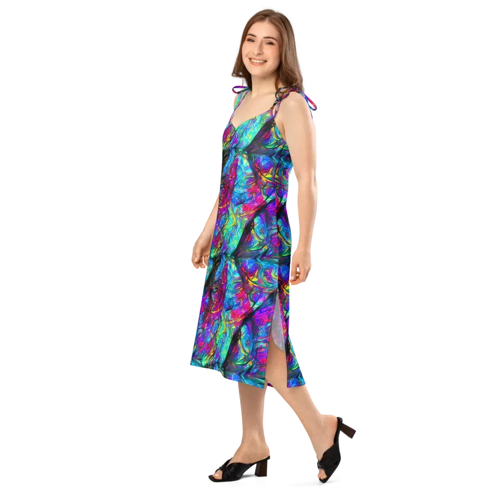 Infinite Vortex on Slip Dress — Left Front