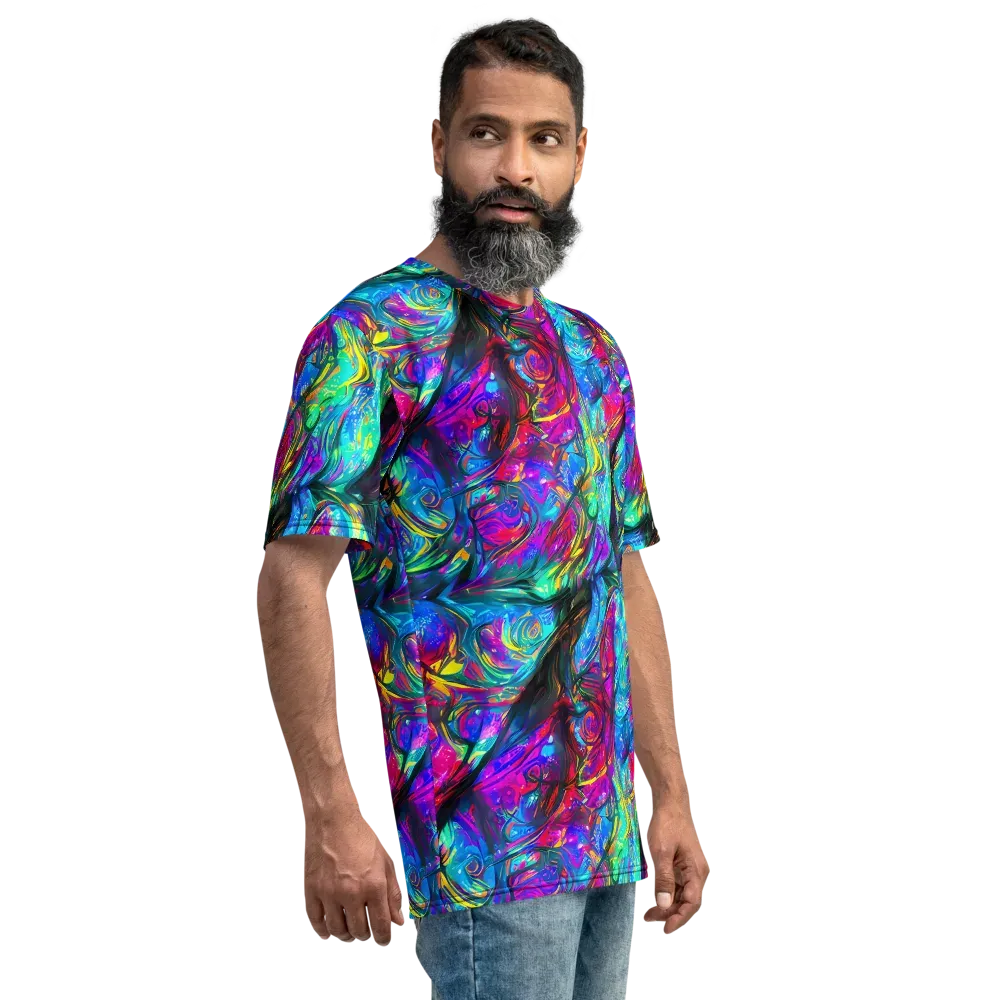 Infinite Vortex on Men's Crew Neck T-Shirt — Right