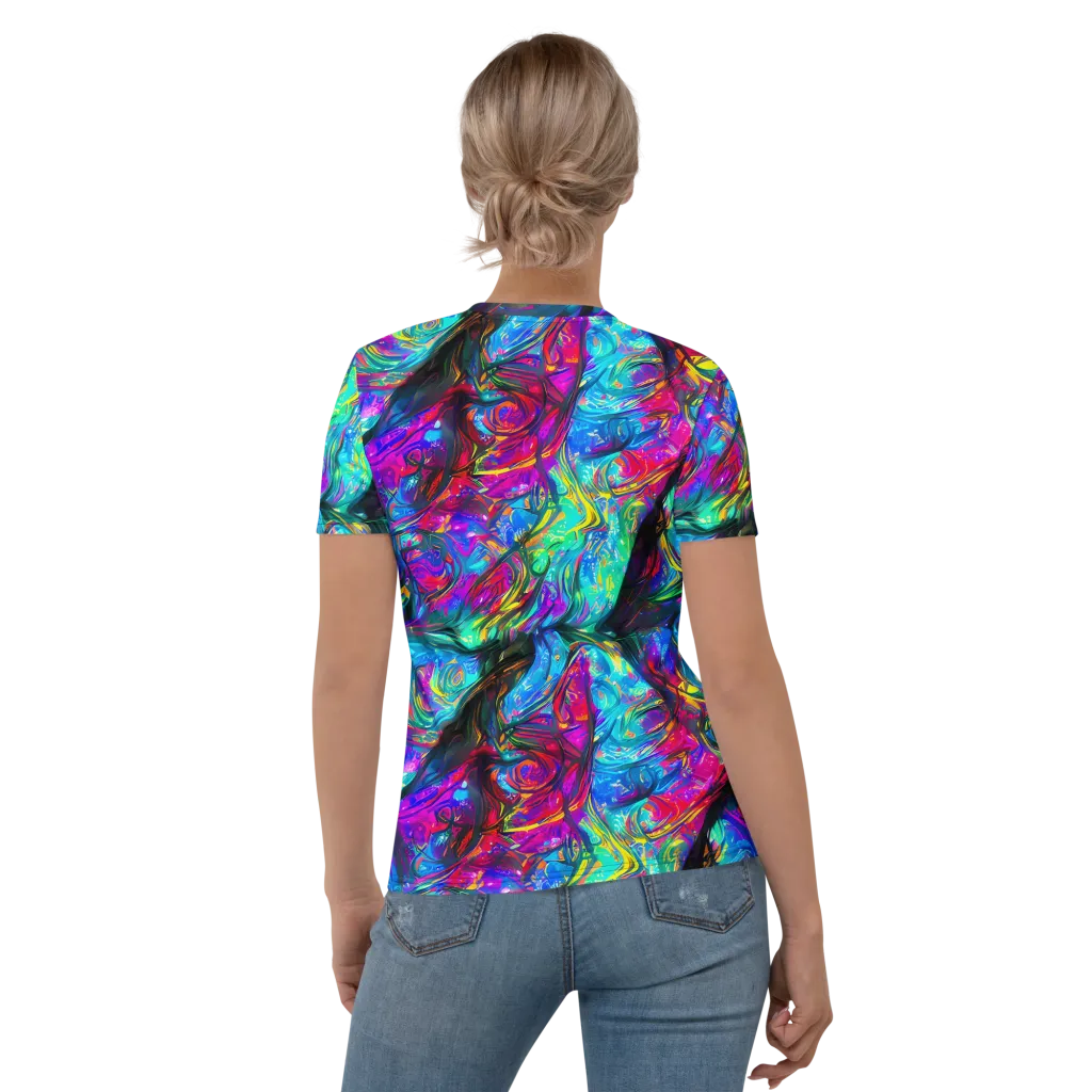 Infinite Vortex on Women's Crew Neck T-Shirt — Back