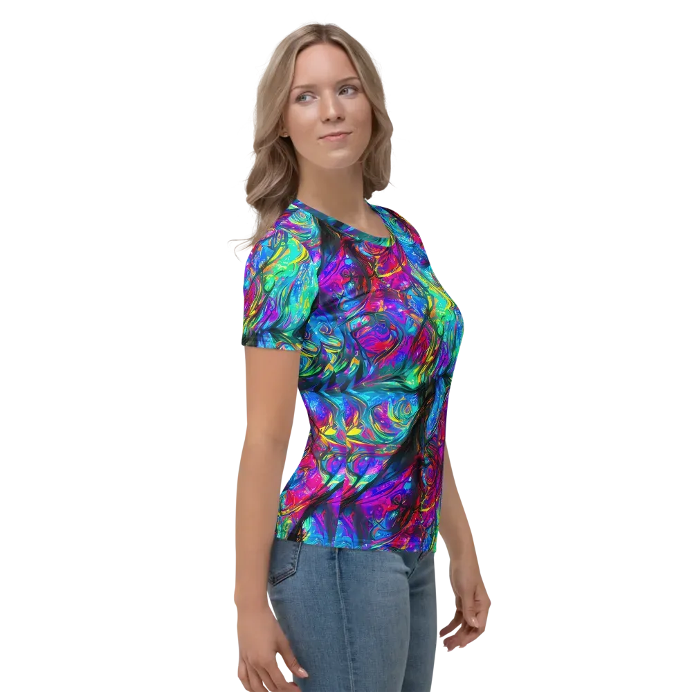 Infinite Vortex on Women's Crew Neck T-Shirt — Right