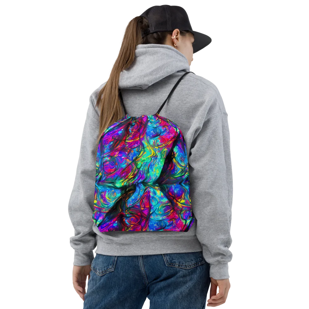 Infinite Vortex on Drawstring Bag — Front
