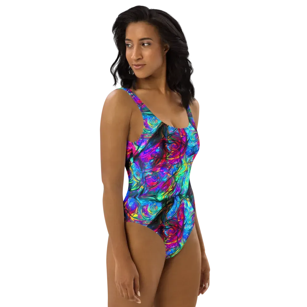Infinite Vortex on One-Piece Swimsuit — Right