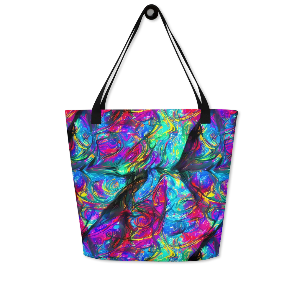Infinite Vortex on Large Tote Bag W/ Pocket — Front