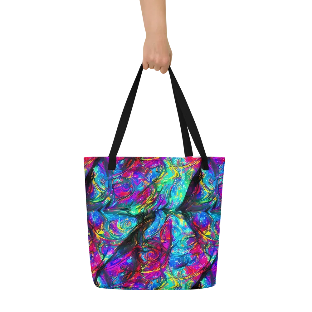 Infinite Vortex on Large Tote Bag W/ Pocket — Front
