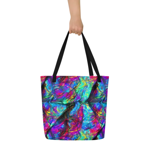 Infinite Vortex on a Large Tote Bag W/ Pocket