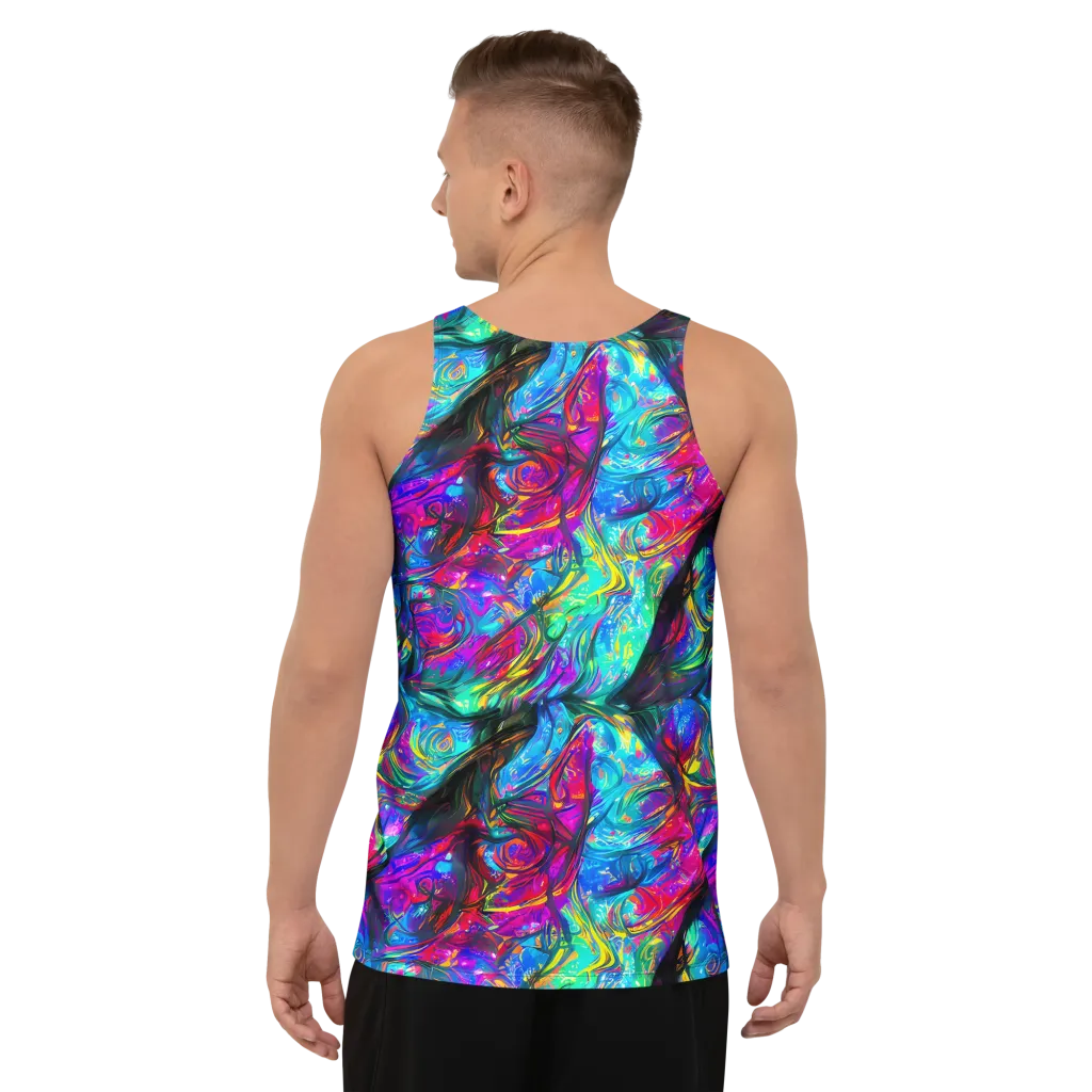 Infinite Vortex on Men's Tank Top — Back