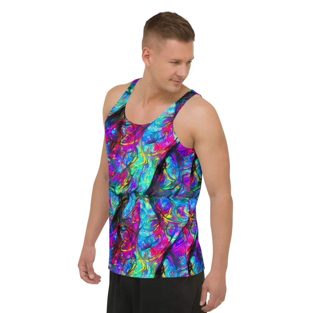Infinite Vortex on Men's Tank Top — Left Front