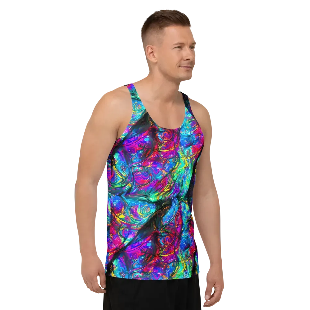 Infinite Vortex on Men's Tank Top — Right Front