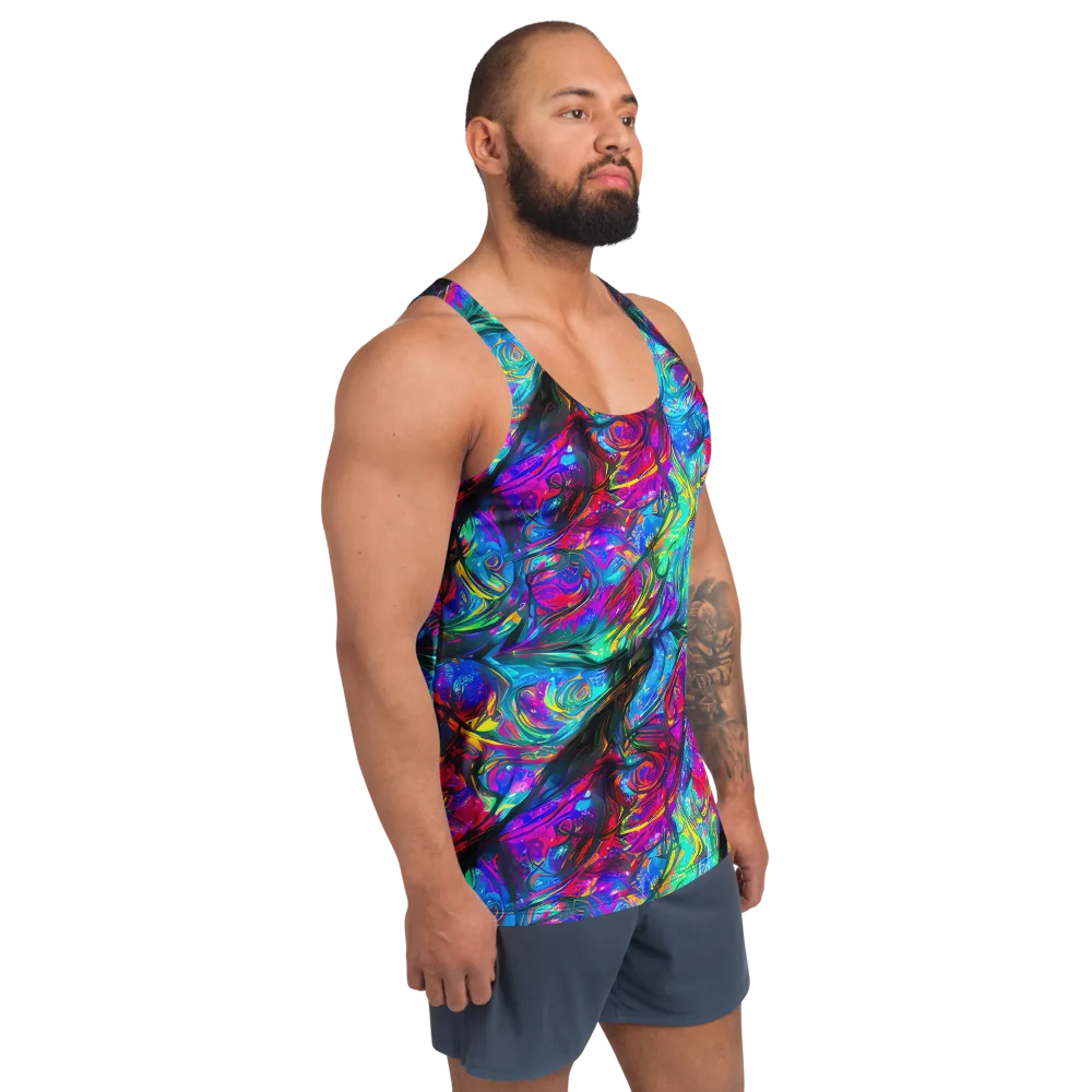 Infinite Vortex on Men's Tank Top — Right Front