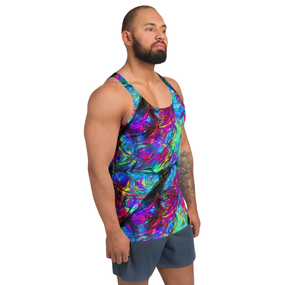 Infinite Vortex on Men's Tank Top — Right Front