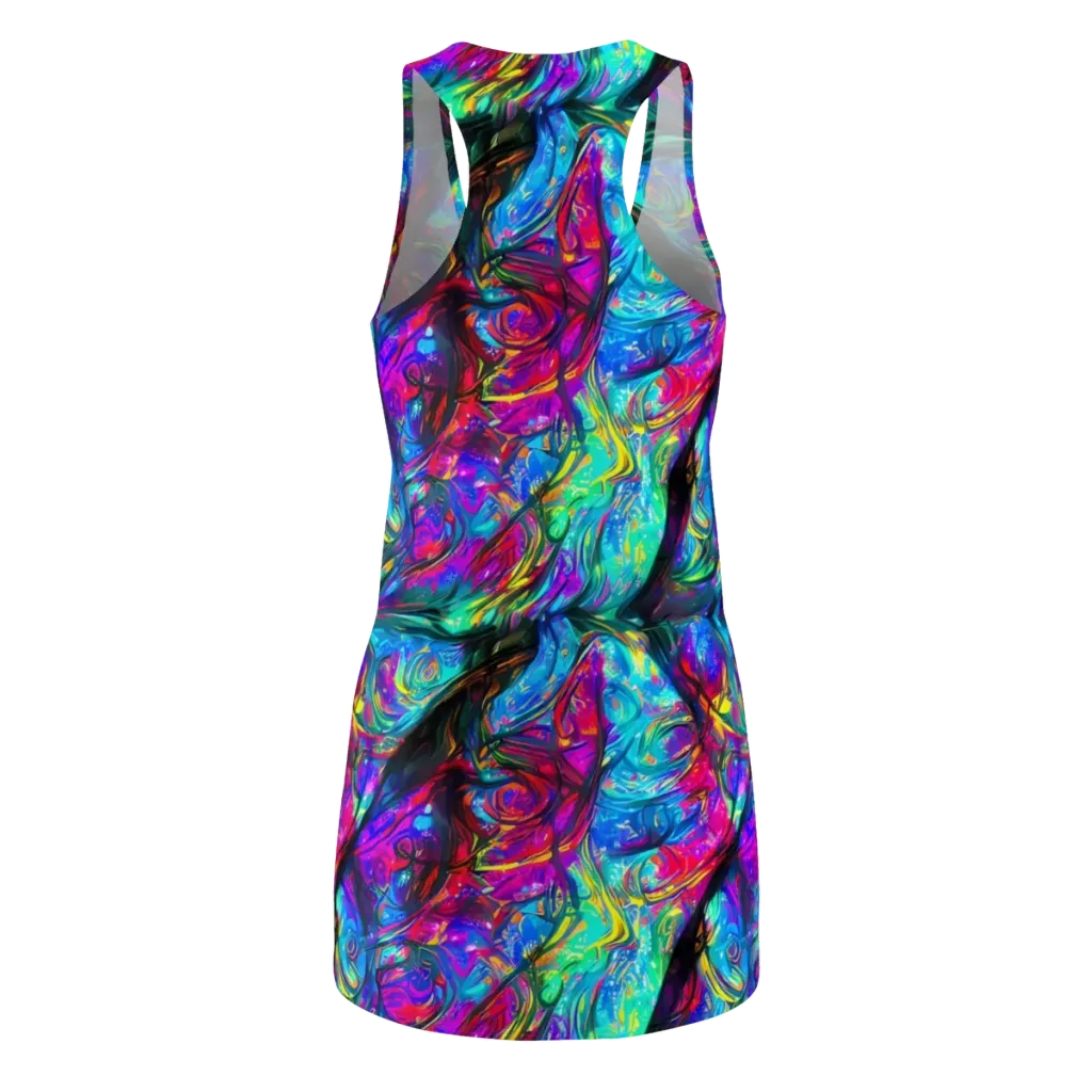 Infinite Vortex on Racerback Dress — Back