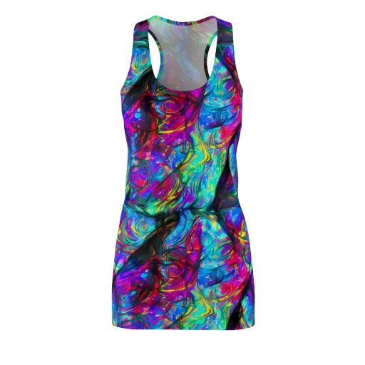 Infinite Vortex on a Racerback Dress