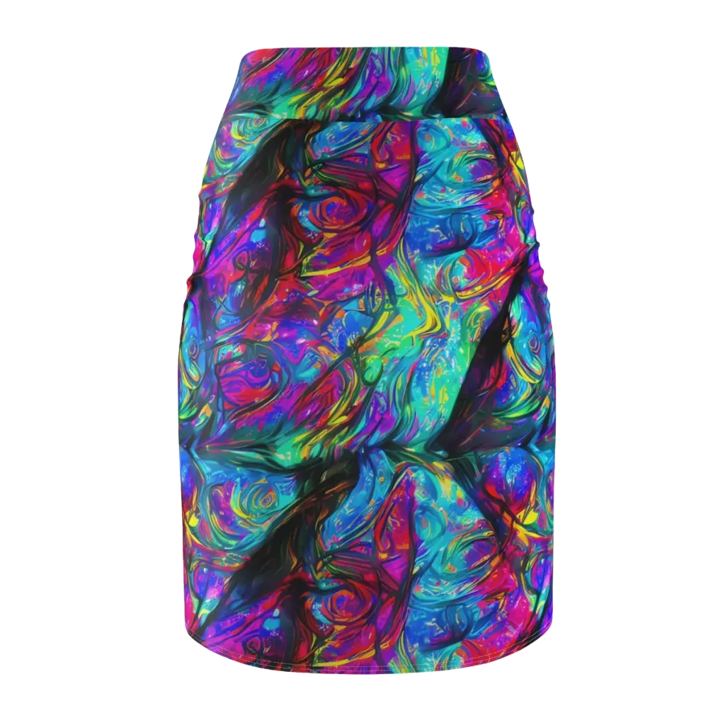 Infinite Vortex on Pencil Skirt — Back